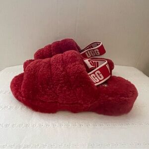 UGG Red slippers size 7